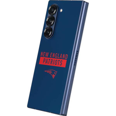 NFL New England Patriots Blue Performance Series Galaxy Z Fold6 Skin