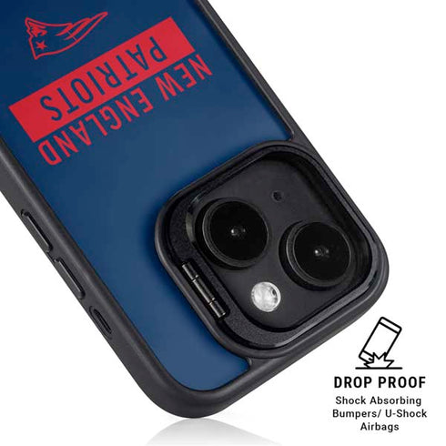 NFL New England Patriots Blue Performance Series iPhone 13 Kickstand Case