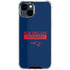NFL New England Patriots Blue Performance Series iPhone 15 Clear Case