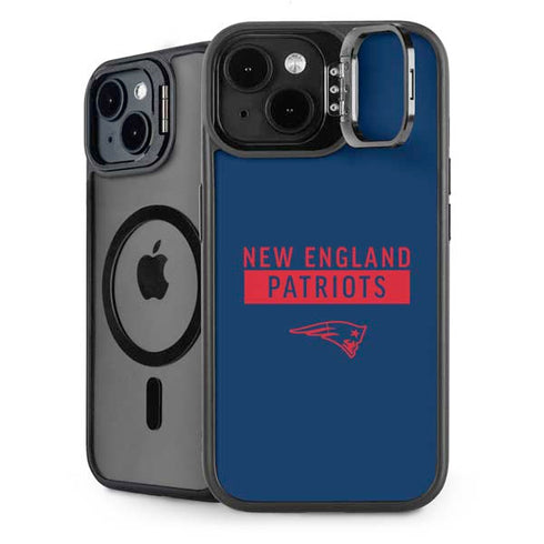 NFL New England Patriots Blue Performance Series iPhone 15 Plus Kickstand Case