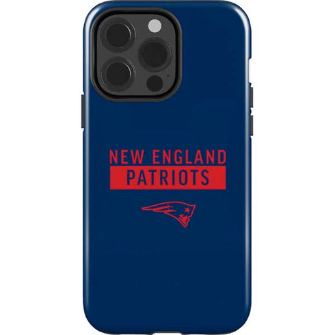 NFL New England Patriots Blue Performance Series iPhone 15 Pro Impact Case