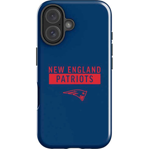 NFL New England Patriots Blue Performance Series iPhone 16 Impact Case