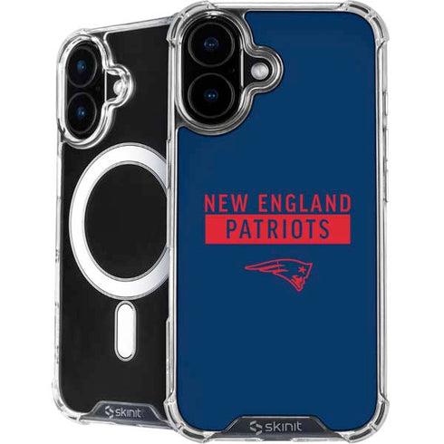 NFL New England Patriots Blue Performance Series iPhone 16 MagSafe Case