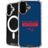 NFL New England Patriots Blue Performance Series iPhone 16 MagSafe Case