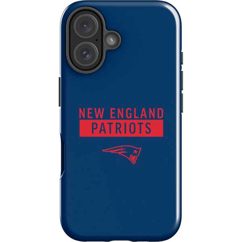 NFL New England Patriots Blue Performance Series iPhone 16 Plus Impact Case