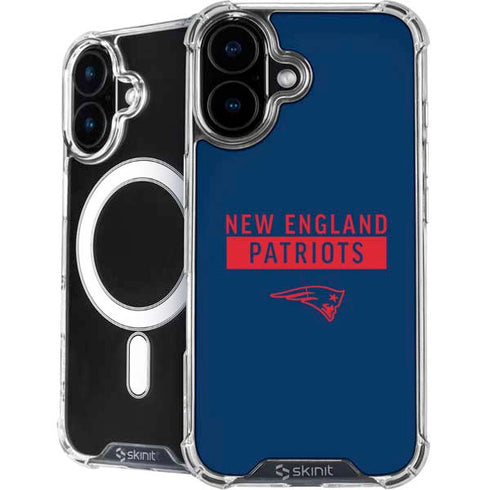 NFL New England Patriots Blue Performance Series iPhone 16 Plus MagSafe Case