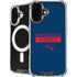 NFL New England Patriots Blue Performance Series iPhone 16 Plus MagSafe Case
