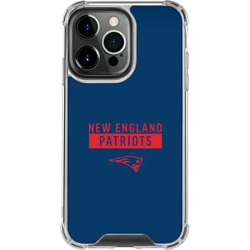 NFL New England Patriots Blue Performance Series iPhone 16 Pro Clear Case