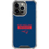 NFL New England Patriots Blue Performance Series iPhone 16 Pro Clear Case