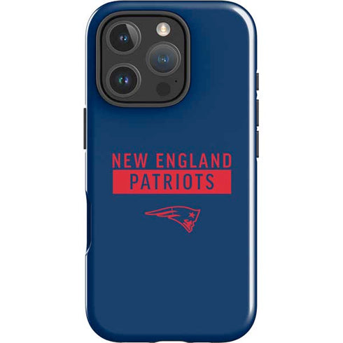 NFL New England Patriots Blue Performance Series iPhone 16 Pro Impact Case