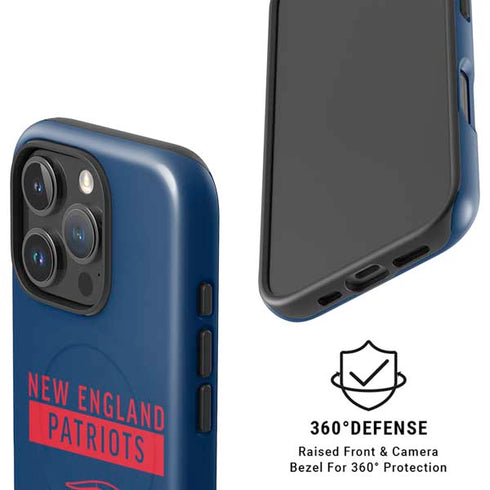 NFL New England Patriots Blue Performance Series iPhone 16 Pro Magsafe Impact Case