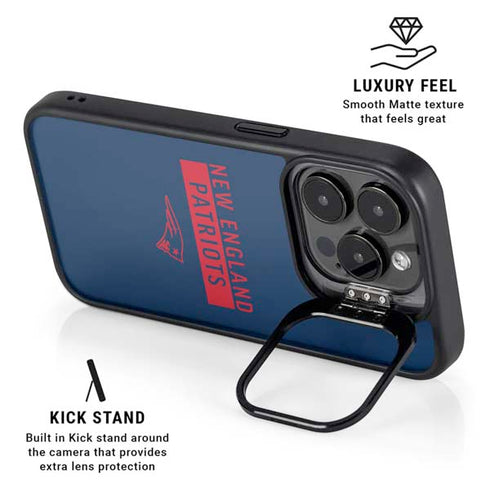 NFL New England Patriots Blue Performance Series iPhone 16 Pro Max Kickstand Case
