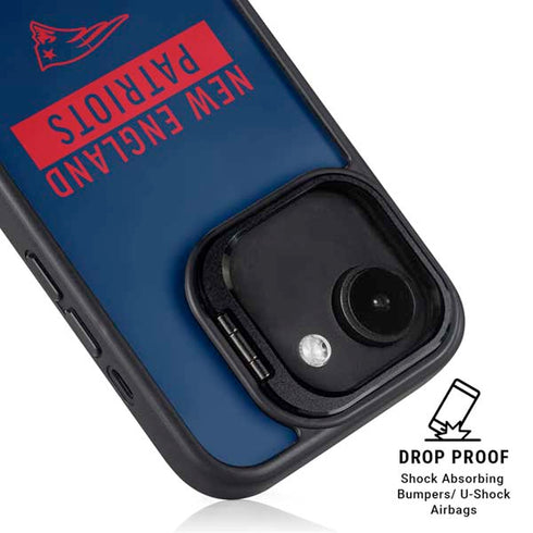 NFL New England Patriots Blue Performance Series iPhone 16e Kickstand Case
