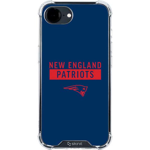 NFL New England Patriots Blue Performance Series iPhone 16e Clear Case