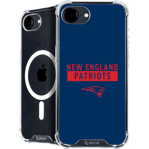 NFL New England Patriots Blue Performance Series iPhone 16e MagSafe Case