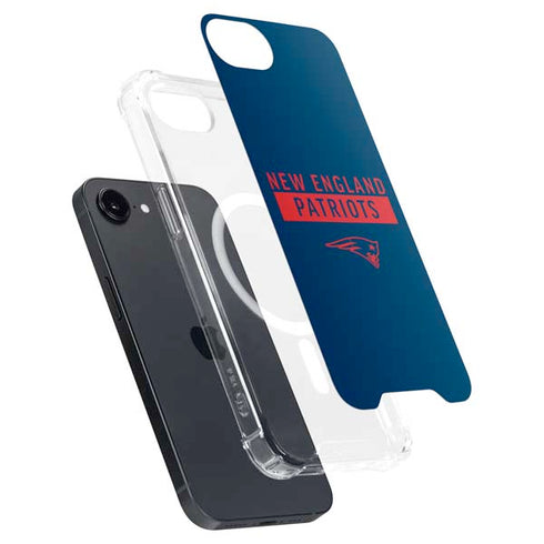 NFL New England Patriots Blue Performance Series iPhone 16e MagSafe Case