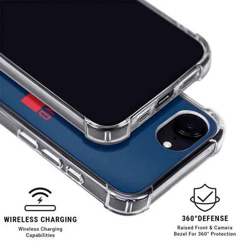 NFL New England Patriots Blue Performance Series iPhone 16e MagSafe Case