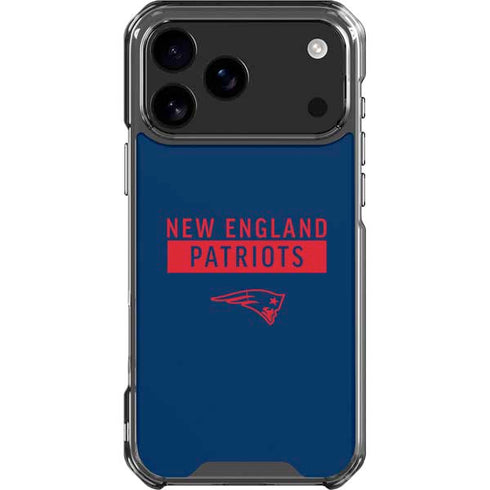 NFL New England Patriots Blue Performance Series iPhone 18 Pro Max Clear Case