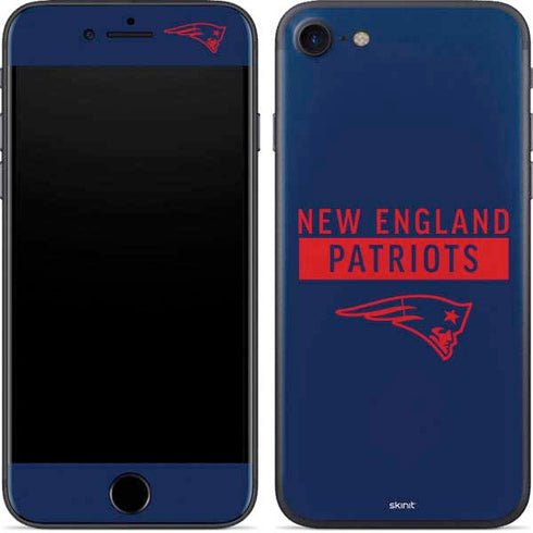 NFL New England Patriots Blue Performance Series iPhone 8 Skin