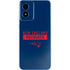 NFL New England Patriots Blue Performance Series Moto G Play 4G (2024) Skin