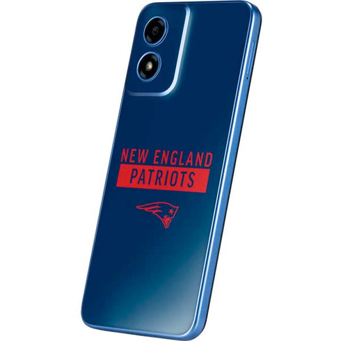 NFL New England Patriots Blue Performance Series Moto G Play 4G (2024) Skin