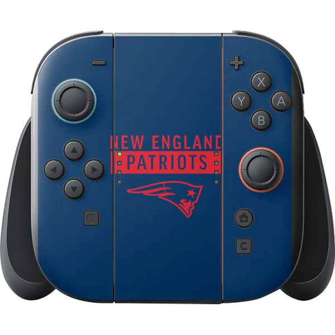 NFL New England Patriots Blue Performance Series Nintendo Switch 2 (2025) with Joy-Con Skin