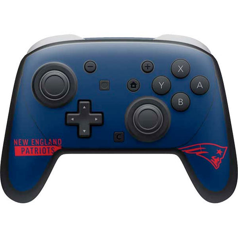 NFL New England Patriots Blue Performance Series Nintendo Switch 2 (2025) Pro Controller Skin