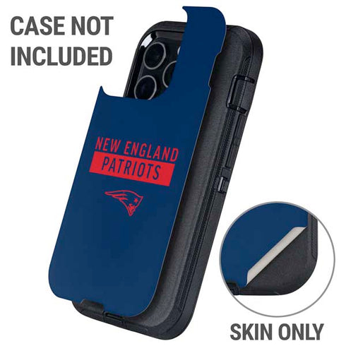 NFL New England Patriots Blue Performance Series Otterbox Defender iPhone Skin
