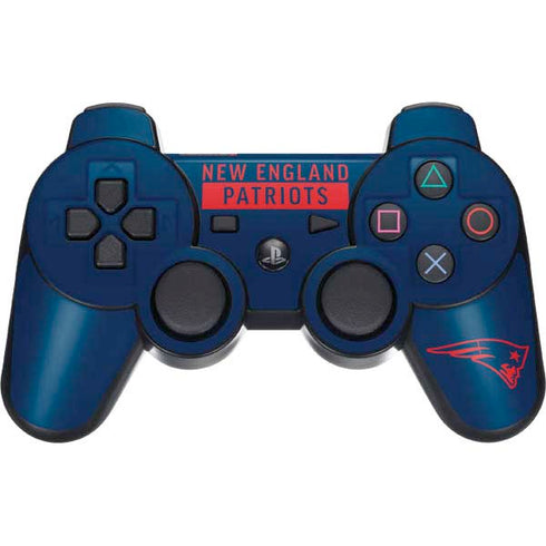 NFL New England Patriots Blue Performance Series PS3 Dual Shock wireless controller Skin