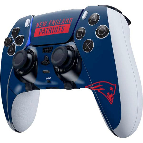 NFL New England Patriots Blue Performance Series PS5 DualSense Edge Pro Controller Skin