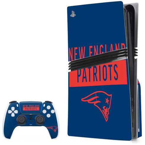 NFL New England Patriots Blue Performance Series PlayStation PS5 Skins