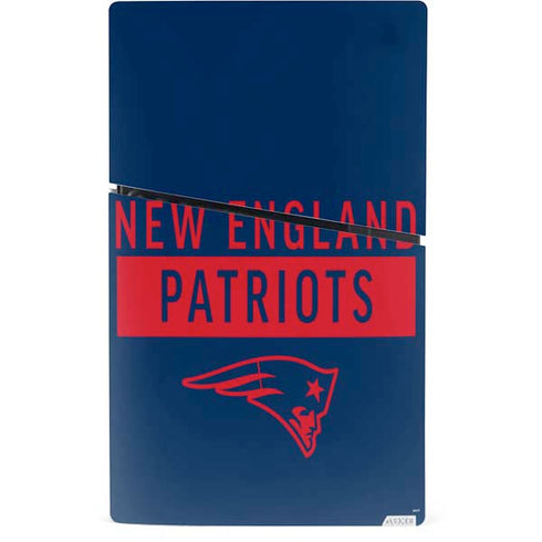 NFL New England Patriots Blue Performance Series PS5 Slim Digital Edition Console Skin