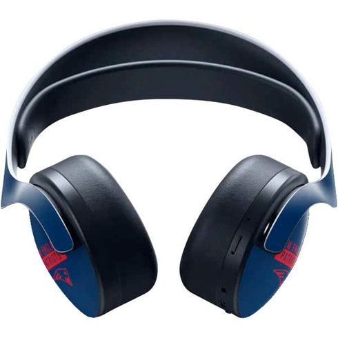 NFL New England Patriots Blue Performance Series PULSE 3D Wireless Headset for PS5 Skin