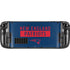 NFL New England Patriots Blue Performance Series Steam Deck Handheld Gaming Computer OLED Skin