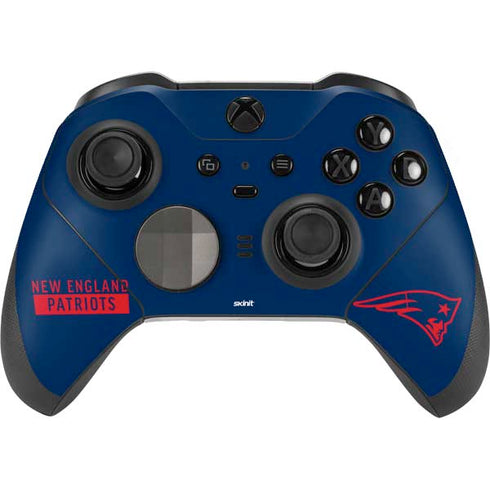 NFL New England Patriots Blue Performance Series Xbox Elite Wireless Controller Series 2 Skin