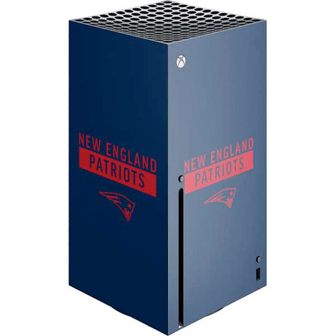 NFL New England Patriots Blue Performance Series Xbox Series X Skins