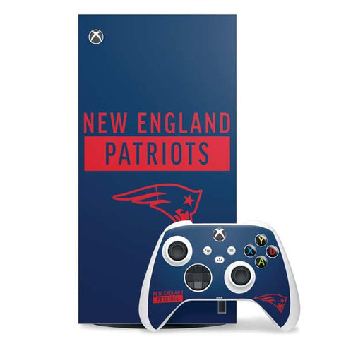 NFL New England Patriots Blue Performance Series Xbox Series X Skins