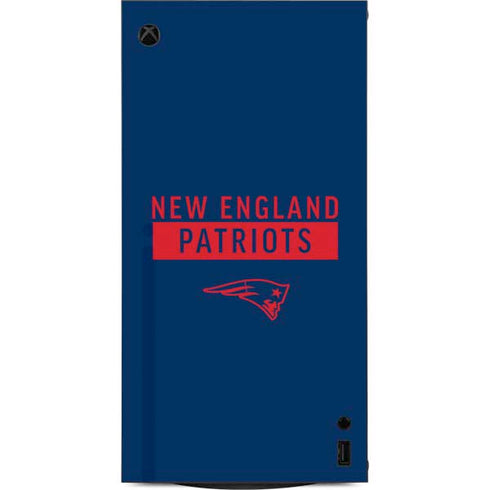 NFL New England Patriots Blue Performance Series XBox Series X Digital Edition Console Skin
