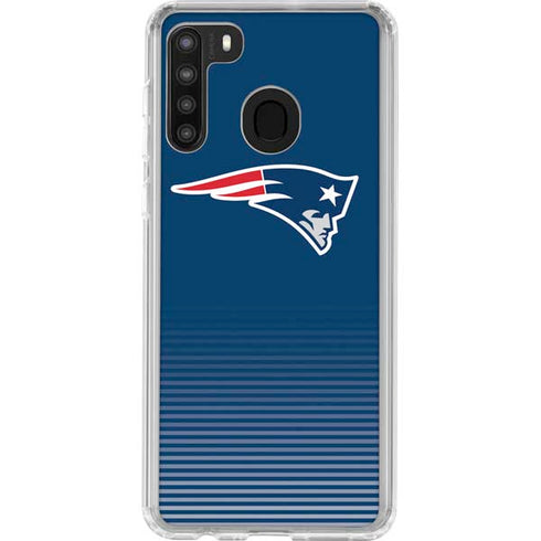 NFL New England Patriots Breakaway Galaxy A21 Clear Case