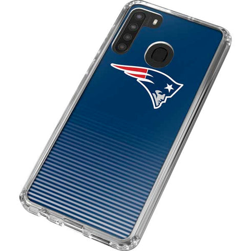 NFL New England Patriots Breakaway Galaxy A21 Clear Case