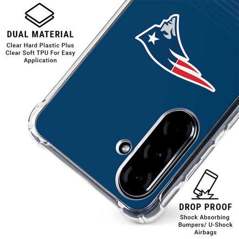 NFL New England Patriots Breakaway Galaxy A36 5G Clear Case