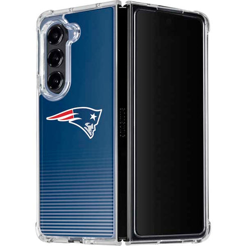 NFL New England Patriots Breakaway Galaxy Z Fold5 5G Clear Case