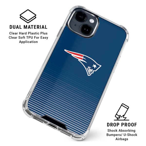 NFL New England Patriots Breakaway iPhone 15 Clear Case