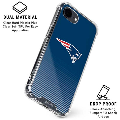 NFL New England Patriots Breakaway iPhone 16e Clear Case