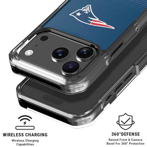 NFL New England Patriots Breakaway iPhone 18 Pro Clear Case
