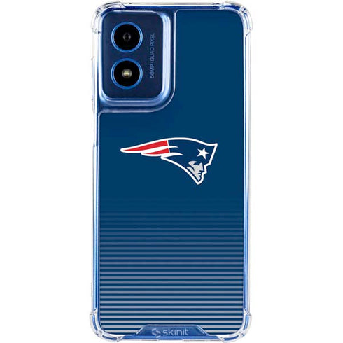 NFL New England Patriots Breakaway Moto G 5G (2024) Clear Case