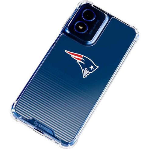 NFL New England Patriots Breakaway Moto G 5G (2024) Clear Case
