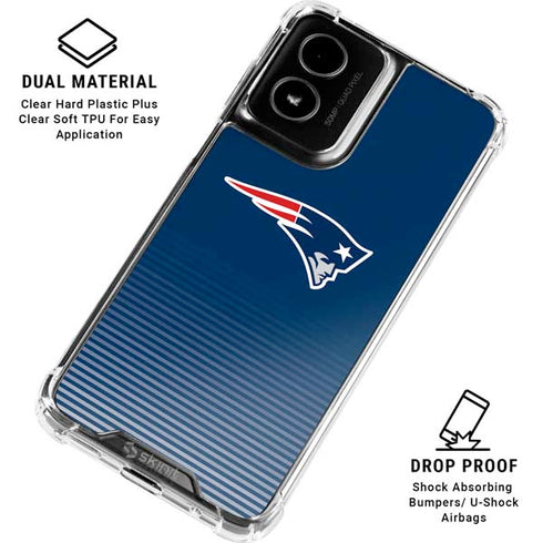 NFL New England Patriots Breakaway Moto G Power 5G (2024) Clear Case