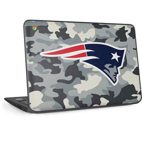 NFL New England Patriots Camo HP Chromebook Skin