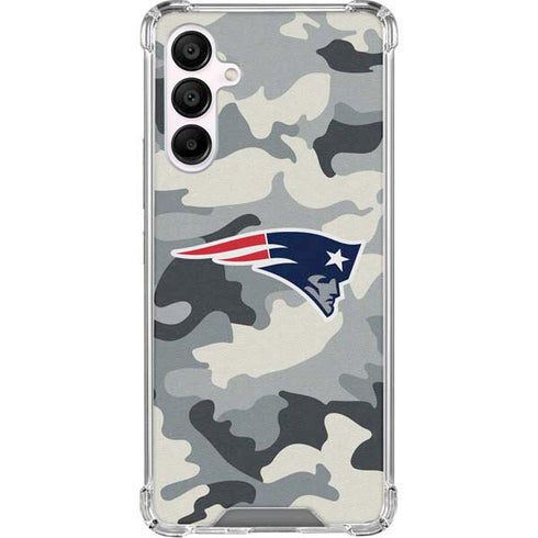 NFL New England Patriots Camo Galaxy A16 5G Clear Case